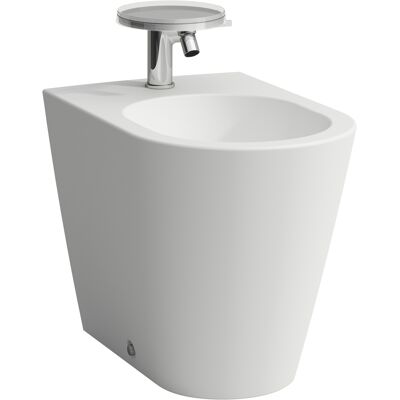 Bidet a parete LAUFEN Kartell - Un foro centrale per il rubinetto, Incluso scarico e troppo pieno Bidet a parete LAUFEN Kartell - Un foro centrale per il rubinetto, Incluso scarico e troppo pieno