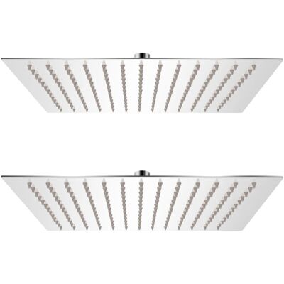 vidaXL Soffione doccia effetto pioggia - Testa doccia in acciaio inox - Forma quadrata vidaXL Soffione doccia effetto pioggia - Testa doccia in acciaio inox - Forma quadrata