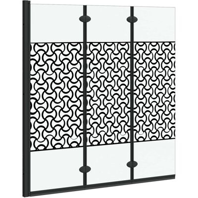 VIDAXL Involucro Doccia Nero E Trasparente 130 X 130 Cm VIDAXL Involucro Doccia Nero E Trasparente 130 X 130 Cm