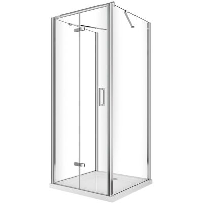 GIORGY Box Cabina Doccia A 3 Lati Con Apertura A Libro Pieghevole A Pacchetto H.190 Cromo Trasparente Anticalcare Misure 87,5-90 Fisse + Porta 63,8-65,8 GIORGY Box Cabina Doccia A 3 Lati Con Apertura A Libro Pieghevole A Pacchetto H.190 Cromo Trasparente Anticalcare Misure 87,5-90 Fisse + Porta 63,8-65,8