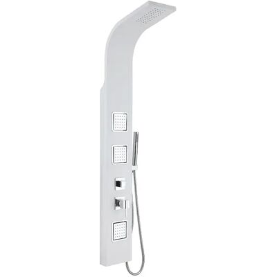 Unique Colonna Doccia Idromassaggio - Bianco Opaco - 20 X 150 Cm Tyra Unique Colonna Doccia Idromassaggio - Bianco Opaco - 20 X 150 Cm Tyra
