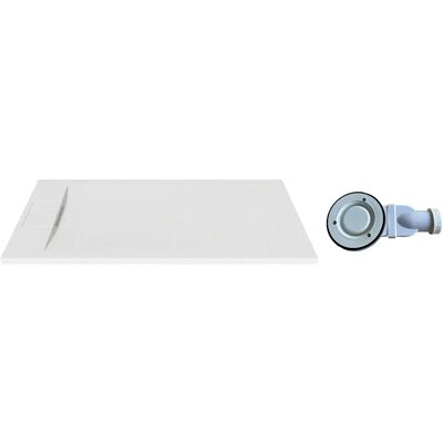 Unique Piatto Doccia Extra-piatto Da Appoggio O Da Incasso Rifilabile In Resina Smc Con Sifone Bianco Opaco 140 X 90 Cm - Tarposa Unique Piatto Doccia Extra-piatto Da Appoggio O Da Incasso Rifilabile In Resina Smc Con Sifone Bianco Opaco 140 X 90 Cm - Tarposa