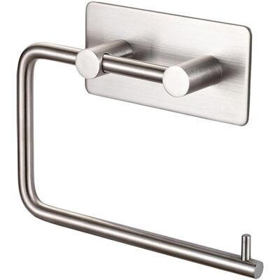 Zone Portarotolo Di Carta Igienica Autoadesivo 3m In Acciaio Inox Spazzolato, 1 Pezzo (spazzolato) Zone Portarotolo Di Carta Igienica Autoadesivo 3m In Acciaio Inox Spazzolato, 1 Pezzo (spazzolato)