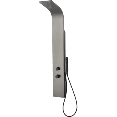 ESSEBAGNO Essegun Pannello Doccia Termostatico Grigio Metallizzato ESSEBAGNO Essegun Pannello Doccia Termostatico Grigio Metallizzato