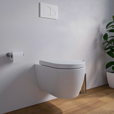 Bernstein - Wc Sospeso Senza Filo Nano - Sedile Con Chiusura Morbida - Nt2038 Bernstein - Wc Sospeso Senza Filo Nano - Sedile Con Chiusura Morbida - Nt2038
