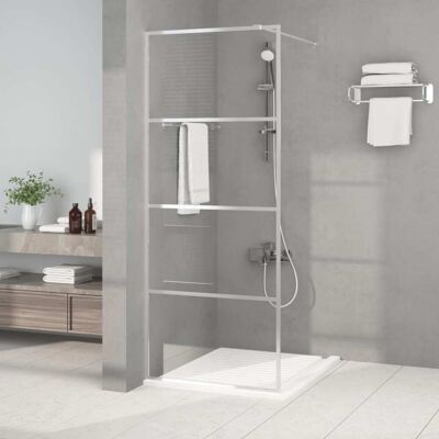 vidaXL Parete Doccia Walk-in Vetro ESG Multi Colori - Tipo di Doccia vidaXL Parete Doccia Walk-in Vetro ESG Multi Colori - Tipo di Doccia