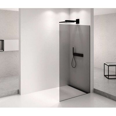 POLYSAN Architex - Parete Doccia Walk-in, 86x210 Cm, Nero Opaco/vetro Fumé Axb90sc POLYSAN Architex - Parete Doccia Walk-in, 86x210 Cm, Nero Opaco/vetro Fumé Axb90sc