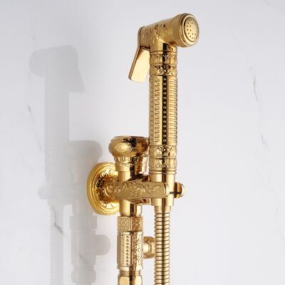 Zone Nuovo Set Doccia Multifunzione Con Doccetta A Mano In Ottone Anticato, Bidet E Spruzzatore Per Wc, Montaggio A Parete, 1 Pezzo (oro) Zone Nuovo Set Doccia Multifunzione Con Doccetta A Mano In Ottone Anticato, Bidet E Spruzzatore Per Wc, Montaggio A Parete, 1 Pezzo (oro)