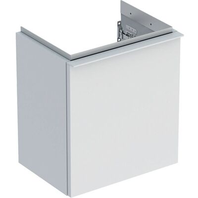 Mobile sottolavabo bianco a parete Geberit con porta con ammortizzatore - Mobile lavabo Mobile sottolavabo bianco a parete Geberit con porta con ammortizzatore - Mobile lavabo