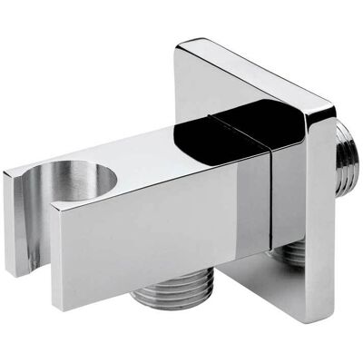 VDS "presa Acqua Con Supporto Doccetta Lusso Quadro 1/2"""" X 1/2" VDS "presa Acqua Con Supporto Doccetta Lusso Quadro 1/2"""" X 1/2"