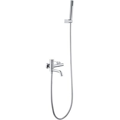 IMEX - Kit Vasca-doccia Bless Monocomando Acqua Calda E Fredda Soffione Rotondo Rubinetteria Bagno Serie Bless Colore Cromato IMEX - Kit Vasca-doccia Bless Monocomando Acqua Calda E Fredda Soffione Rotondo Rubinetteria Bagno Serie Bless Colore Cromato
