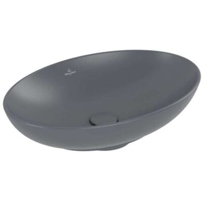 Lavabo ovale Graphite Villeroy & Boch - CeramicPlus, 62x42cm Lavabo ovale Graphite Villeroy & Boch - CeramicPlus, 62x42cm