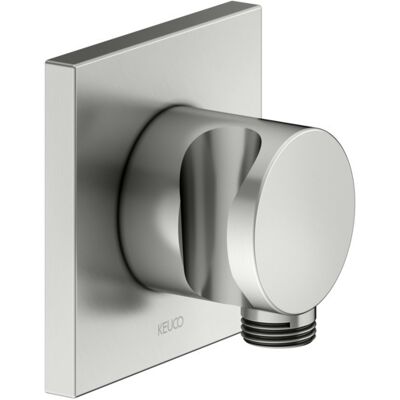KEUCO Raccord De Flexible Avec Support De Douche, Rosace Carrée, KEUCO Raccord De Flexible Avec Support De Douche, Rosace Carrée,