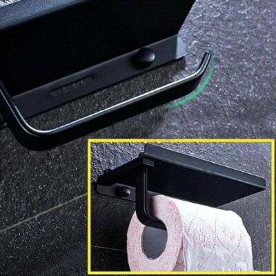 OEM Porta Carta Igienica In Alluminio, Porta Carta Igienica Nero Con Ripiano, Porta Carta Igienica, Supporto Per Cellulare, Dispenser Di Carta Igienica A Parete Per Bagno/cucina/hotel OEM Porta Carta Igienica In Alluminio, Porta Carta Igienica Nero Con Ripiano, Porta Carta Igienica, Supporto Per Cellulare, Dispenser Di Carta Igienica A Parete Per Bagno/cucina/hotel