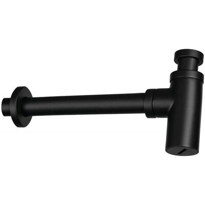 Sifone rotondo per lavabo - Metallo, nero Sifone rotondo per lavabo - Metallo, nero