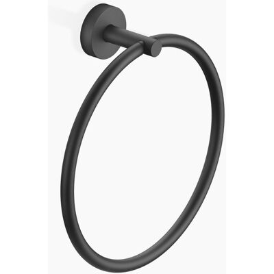 Dornbracht Anello portasalviette - Rotondo, 185mm, Nero opaco - Towel Ring Dornbracht Anello portasalviette - Rotondo, 185mm, Nero opaco - Towel Ring