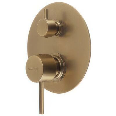 MARCA Miscelatore Doccia Gedy Garda A Incasso Oro Opaco Con Deviatore A 2 Vie In Acciaio Inox MARCA Miscelatore Doccia Gedy Garda A Incasso Oro Opaco Con Deviatore A 2 Vie In Acciaio Inox