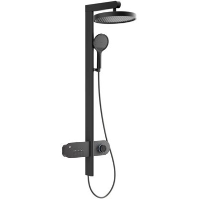 AQUASANIT Colonna Doccia Pegasus Con Comandi Con Miscelatore E Display Led Nero AQUASANIT Colonna Doccia Pegasus Con Comandi Con Miscelatore E Display Led Nero