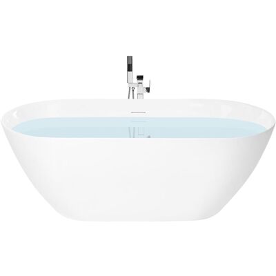 BELIANI Vasca Da Bagno Freestanding In Acrilico 170 Cm Bianco Cedros BELIANI Vasca Da Bagno Freestanding In Acrilico 170 Cm Bianco Cedros