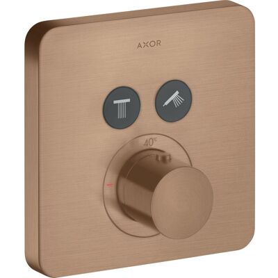 HANS GROHE Axor Starck ShowerThermostat - Oro rosso spazzolato - 2 consumatori - Tipo di doccia HANS GROHE Axor Starck ShowerThermostat - Oro rosso spazzolato - 2 consumatori - Tipo di doccia