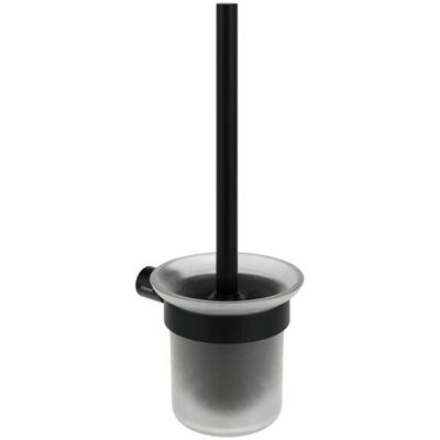 RAVAK Fold - Scopino Wc Con Supporto A Parete, Vetro/nero Opaco X07p1359 RAVAK Fold - Scopino Wc Con Supporto A Parete, Vetro/nero Opaco X07p1359