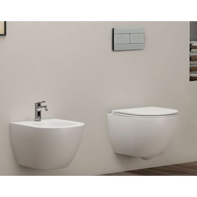 AZZURRA Sanitari Comoda Sospesi Senza Brida Cm. 54x36 Con Sedile Sottile AZZURRA Sanitari Comoda Sospesi Senza Brida Cm. 54x36 Con Sedile Sottile