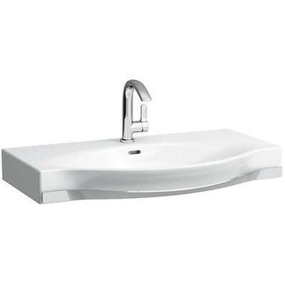 Lavabo Palace - 90x51cm, Un foro per il rubinetto, Con troppo pieno, Bianco Lavabo Palace - 90x51cm, Un foro per il rubinetto, Con troppo pieno, Bianco