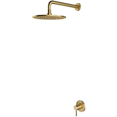 OMNIRES Y - Set Doccia Con Miscelatore Ad Incasso E Soffione, Con Corpo, Diametro 25 Cm, Oro Spazzolato Sysy36glb OMNIRES Y - Set Doccia Con Miscelatore Ad Incasso E Soffione, Con Corpo, Diametro 25 Cm, Oro Spazzolato Sysy36glb