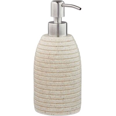 HELLOSHOP26 Dosatore Di Sapone Decorativo Per Bagno 18 X 8 Cm Dosaggio Preciso In Poliresina Grigio 130009157 HELLOSHOP26 Dosatore Di Sapone Decorativo Per Bagno 18 X 8 Cm Dosaggio Preciso In Poliresina Grigio 130009157