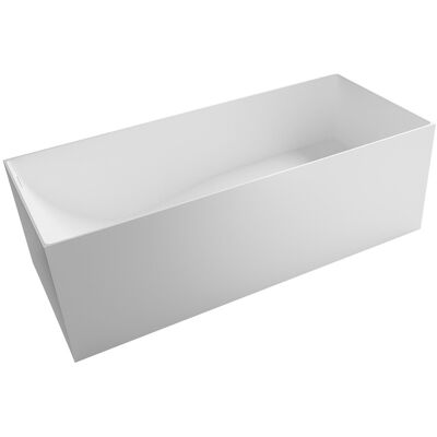 Bernstein Vasca Da Bagno Autoportante Luna Stone Bianca - 170 X 72 Cm - Solid Stone Bernstein Vasca Da Bagno Autoportante Luna Stone Bianca - 170 X 72 Cm - Solid Stone