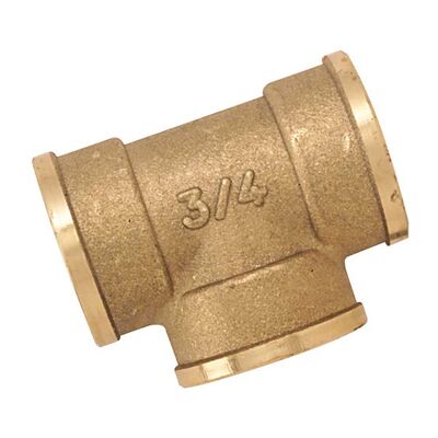 Té triplo uguale in ottone - 20x27mm - 1 pezzo Té triplo uguale in ottone - 20x27mm - 1 pezzo