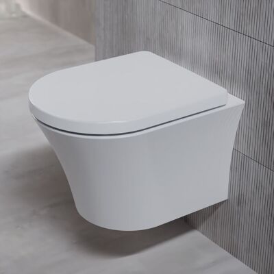 Wc Suspendu Steinberg Serie 710 Tideflow Plus, Avec Siège De Wc À Wc Suspendu Steinberg Serie 710 Tideflow Plus, Avec Siège De Wc À