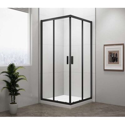 POLYSAN Easy Black - Cabina Doccia 80x80 Cm, Vetro Trasparente/nero Opaco El5215b POLYSAN Easy Black - Cabina Doccia 80x80 Cm, Vetro Trasparente/nero Opaco El5215b