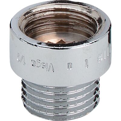 Viega 3526 Estensione del rubinetto in ottone 1/2" R/Rp x 15mm - Cromato Viega 3526 Estensione del rubinetto in ottone 1/2" R/Rp x 15mm - Cromato