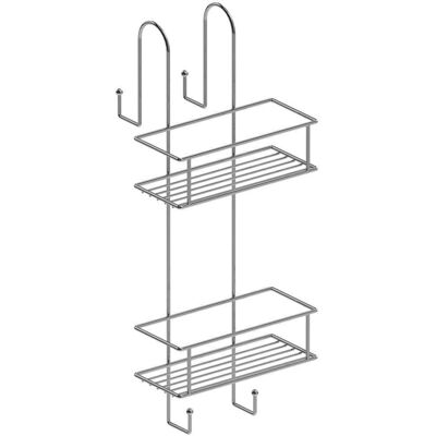 METAFORM Contenitore Da Appendere Doccia In Acciaio Cromato Spider - 54,5x22x21 Cm METAFORM Contenitore Da Appendere Doccia In Acciaio Cromato Spider - 54,5x22x21 Cm