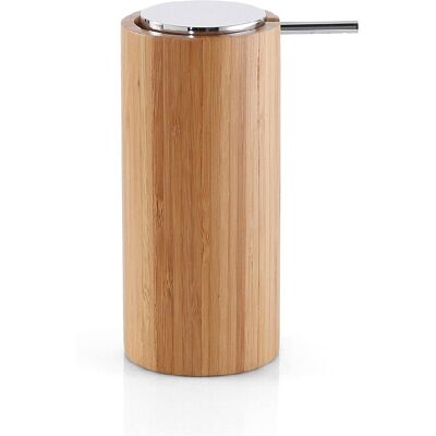 Dispenser di sapone in bambù naturale Gedy Altea - Accessorio bagno elegante Dispenser di sapone in bambù naturale Gedy Altea - Accessorio bagno elegante