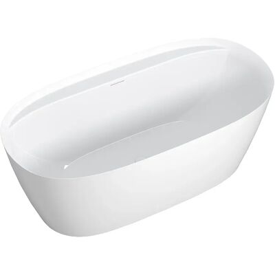 Unique Vasca Da Bagno Ovale Freestanding - 160 X 80 X 60 Cm - Acrilico - Bianco - 223 L - Forimi Unique Vasca Da Bagno Ovale Freestanding - 160 X 80 X 60 Cm - Acrilico - Bianco - 223 L - Forimi