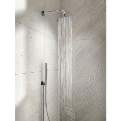 MARCA Set Doccia Gedy Con Soffione Tondo Diam. 20 Cm Cromo, Doccetta E Braccio High Pro Star 01 MARCA Set Doccia Gedy Con Soffione Tondo Diam. 20 Cm Cromo, Doccetta E Braccio High Pro Star 01