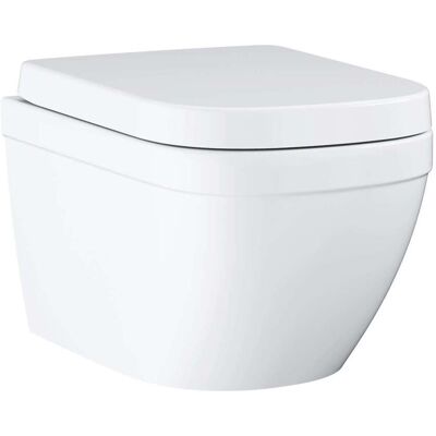 Grohe Euro Ceramic - Wc Sospeso Con Copriwater Softclose, Rimless, Bianco Alpino 39554000 - Grohe Euro Ceramic - Wc Sospeso Con Copriwater Softclose, Rimless, Bianco Alpino 39554000 -