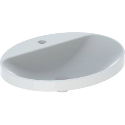 Lavabo ovale Keramag VariForm - 600x480mm, con foro per rubinetto Lavabo ovale Keramag VariForm - 600x480mm, con foro per rubinetto