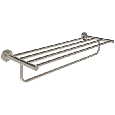 RAVAK Kona - Portasciugamani Con Mensola, Lunghezza 60 Cm, Acciaio Inox Spazzolato X07p1292 RAVAK Kona - Portasciugamani Con Mensola, Lunghezza 60 Cm, Acciaio Inox Spazzolato X07p1292