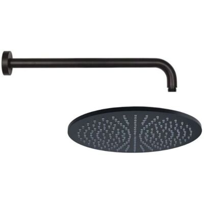 PAFFONI Kit Doccia Soffione 20x20 Cm Tondo + Braccio Doccia 30 Cm Nero PAFFONI Kit Doccia Soffione 20x20 Cm Tondo + Braccio Doccia 30 Cm Nero