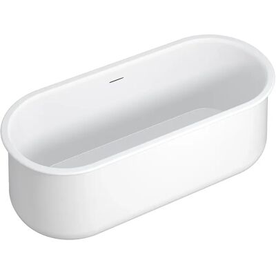 Unique Vasca Da Bagno Freestanding - 160 X 74 X 60 Cm - Bianco Opaco - 234 L - Caldria Unique Vasca Da Bagno Freestanding - 160 X 74 X 60 Cm - Bianco Opaco - 234 L - Caldria