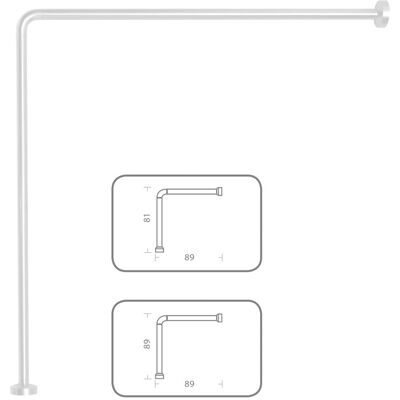 GEDY Telaio Doccia Universale 90x90-80x170-90x85x90 Cm Bianco GEDY Telaio Doccia Universale 90x90-80x170-90x85x90 Cm Bianco