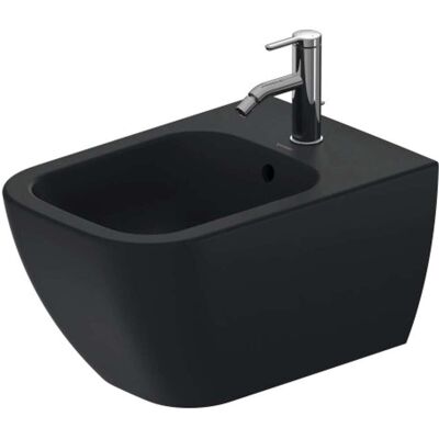 Bidet da parete Duravit Happy D.2 - Montaggio a parete, WonderGliss, 1 foro, Antracite opaco - Bidet Bidet da parete Duravit Happy D.2 - Montaggio a parete, WonderGliss, 1 foro, Antracite opaco - Bidet