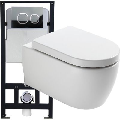 Bernstein - Toilette Sospesa Offerta Speciale Economy Pack 1: Nt2038 - E Telaio Di Supporto G3004a Con Piastra Di Sgancio Modello Con Vetro Nero modello In Vetro Nero Bernstein - Toilette Sospesa Offerta Speciale Economy Pack 1: Nt2038 - E Telaio Di Supporto G3004a Con Piastra Di Sgancio Modello Con Vetro Nero modello In Vetro Nero