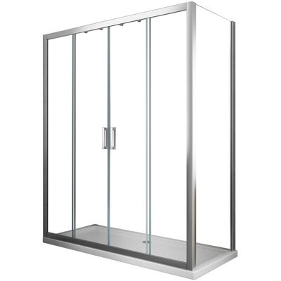 GIORGY Box Doccia 6 Mm H 190 Parete Fissa E Porta A 4 Ante Con Apertura Centrale Misura 77,5-80 Anta Fissa + Porta 198-203 GIORGY Box Doccia 6 Mm H 190 Parete Fissa E Porta A 4 Ante Con Apertura Centrale Misura 77,5-80 Anta Fissa + Porta 198-203