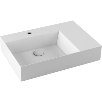 AZZURRA - Lavabo Elegance Sospeso/appoggio 65x45 Con Vasca Sinistra AZZURRA - Lavabo Elegance Sospeso/appoggio 65x45 Con Vasca Sinistra