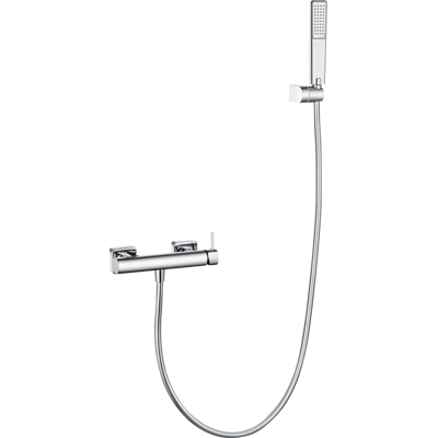 IMEX - Kit Doccia Toscana Monocomando Acqua Calda E Fredda Soffione Quadrato Rubinetteria Doccia Serie Toscana Colore Cromato IMEX - Kit Doccia Toscana Monocomando Acqua Calda E Fredda Soffione Quadrato Rubinetteria Doccia Serie Toscana Colore Cromato