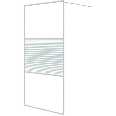 vidaXL Parete doccia walk-in bianca 100x195 cm vetro ESG - Parete doccia vidaXL Parete doccia walk-in bianca 100x195 cm vetro ESG - Parete doccia
